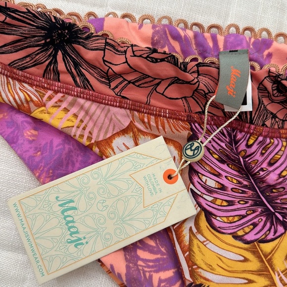Maaji Bikini Bottom, Reversible Bikinis bottoms sz M - Picture 4 of 7